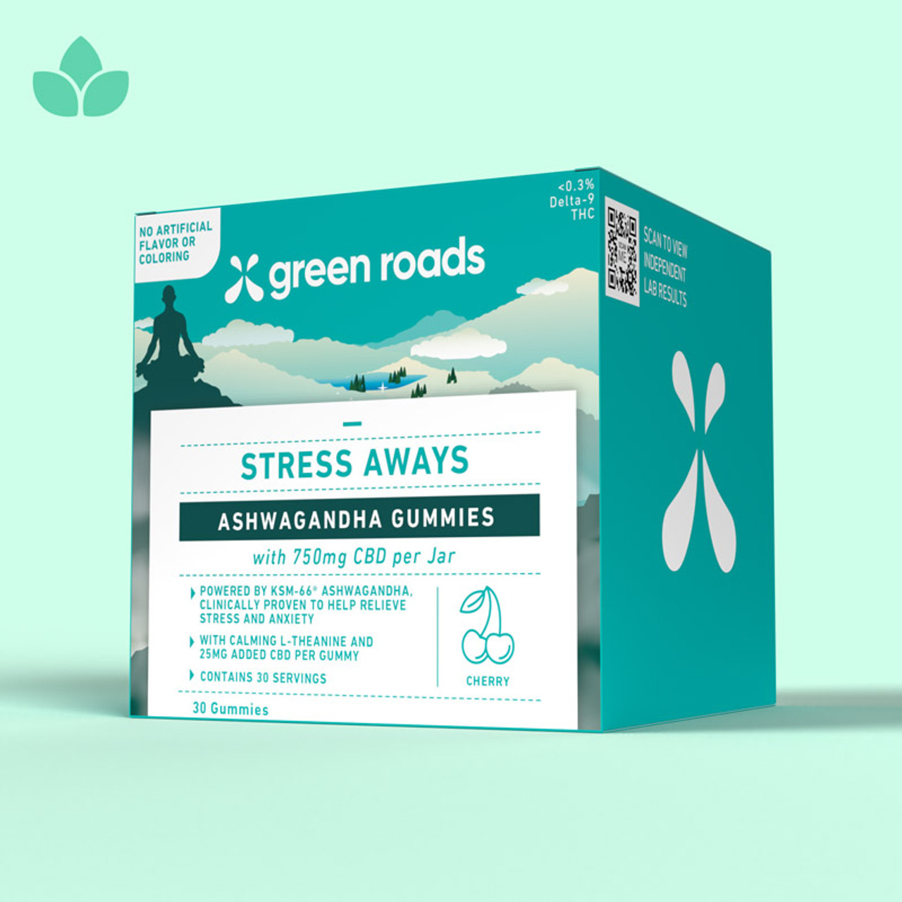 Green Roads Ashwagandha Gummies for Stress | with CBD & L-Theanine 30ct & 60ct