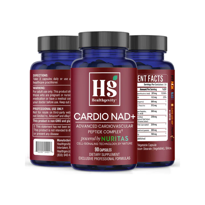 Healthgevity Cardio NAD+ Cardiovascular Support | 90 Capsules