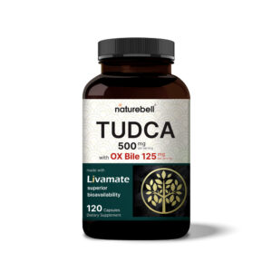 Nature Bell TUDCA 500mg with OX Bile 125mg Per Serving 120 Capsules