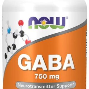 Now GABA 750mg 100 Veg Capsules