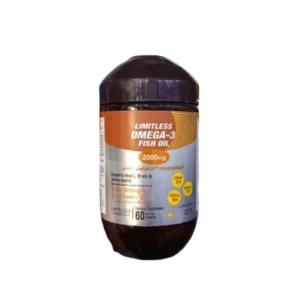 Limitless Fish Oil Omega 3 2000 mg (60 Softgels) | ليميتلس أوميجا 3 زيت سمك 2000 مجم