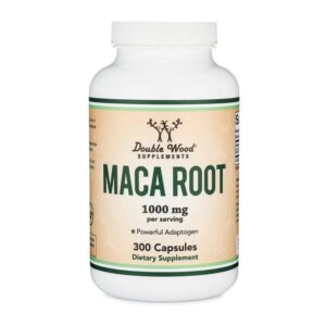 DOUBLE WOOD SUPPLEMENTS Maca Root Supplement 1000 mg 300 capsules