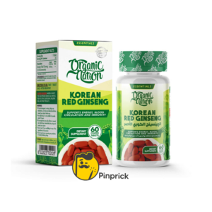جنسنج كوري أحمر - | Red korean ginseng - قرص 60 - Organic Natione®