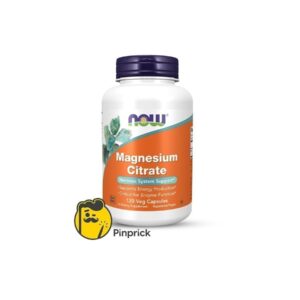 Magnesium CITRATE | كبسولات مغنيسيوم للنوم الهادئ - 120 كبسولة نباتية - ®Now Sports