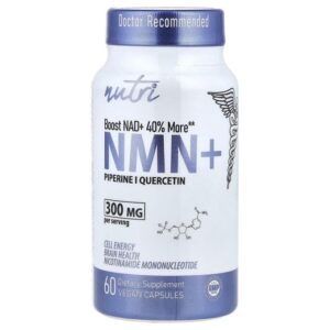 Nutri NMN + Nad 300mg 60 Vegetarian Capsules