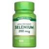 Premium Vital Selenium 200mcg – 100 Tablets Essential Trace Mineral Bundle with Practical Pill Box – High Purity Cellular Antioxidant Formulation Engineered for Routine Balance