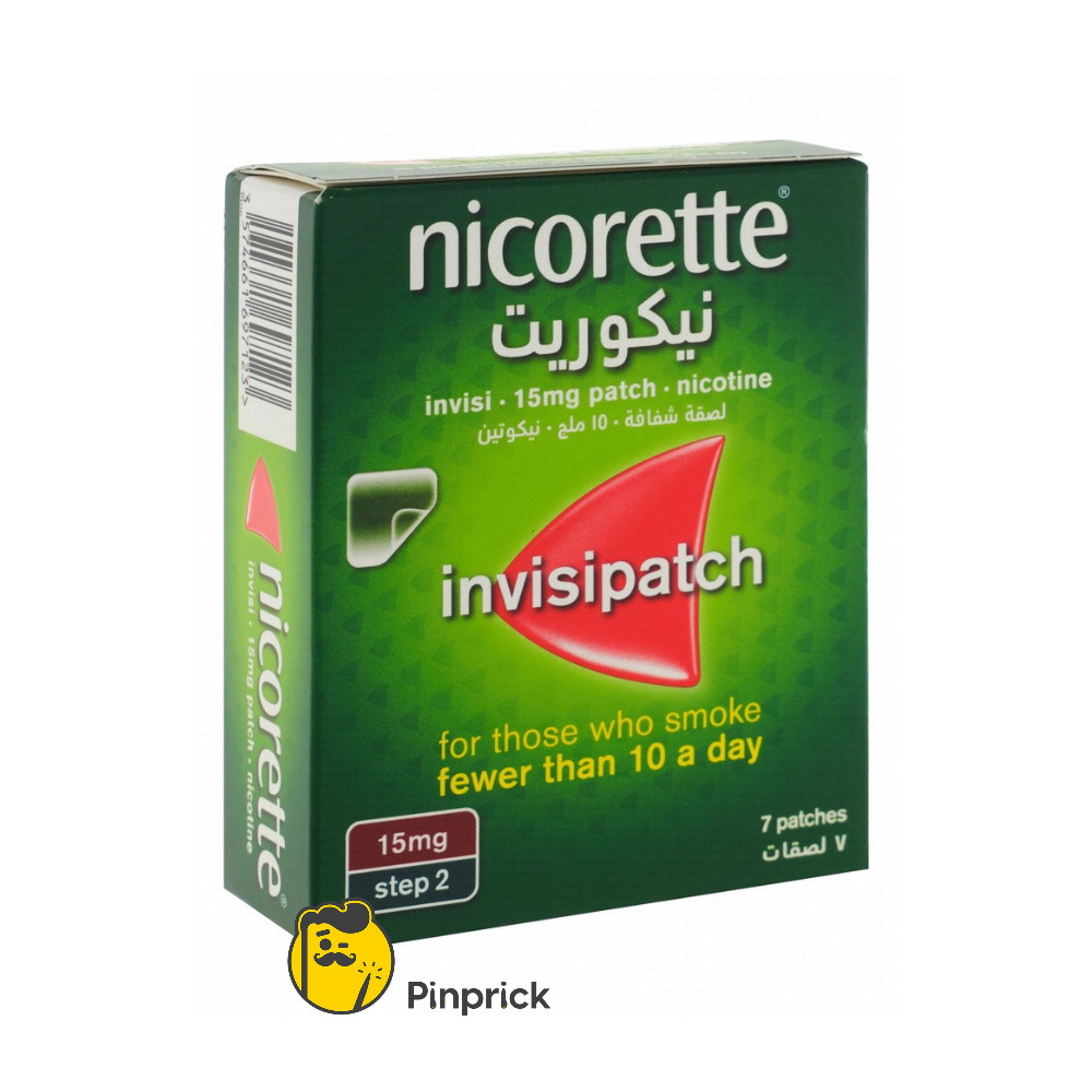 لصقة نيكوريت الشفافة للإقلاع عن التدخين - Nicorette - عدد 7 لصقات - نيكوتين بثلاث تركيزات مختلفة  | ®Johnson & Johnson