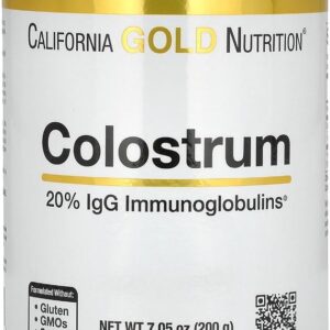 CALIFORNIA GOLD NUTRITION Colostrum, Highly Concentrated, Instantized, rBST-free, 7.05 oz (200 g)