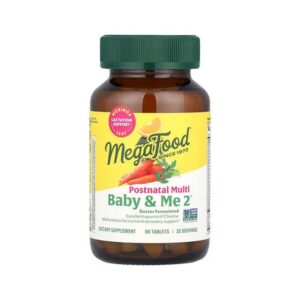 Mega Food Baby & Me 2 Postpartum Multivitamin, 60 Tablets