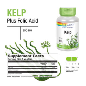 Solaray Kelp Seaweed 180 capsules