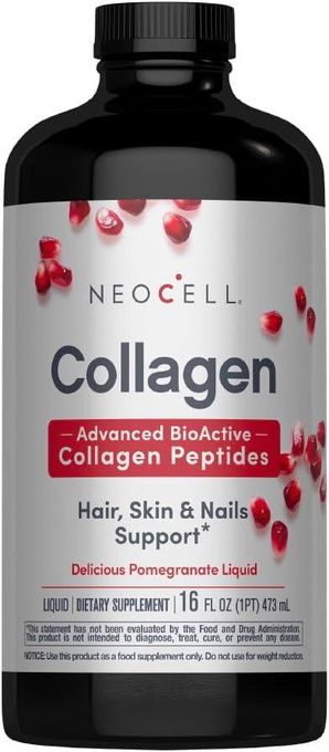 NEOCELL Liquid Collagen Peptides - 16 fl oz - Grass Fed Bovine - Advanced BioActive Protein - 473 ml