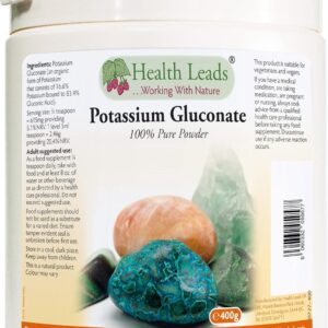 Health Leads, Potassium Gluconate Powder, 400g