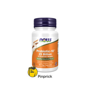 بروبيوتيك لدعم الجهاز الهضمي والمناعة | Probiotic-10™ 25 Billion | 10 Probiotic Strains - 50 Veg Capsules - ®Now Foods