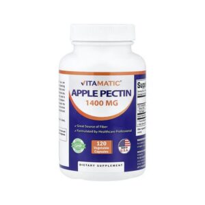 VITAMATIC Apple Pectin 120 Vegetarian Capsules (700 mg per capsule)