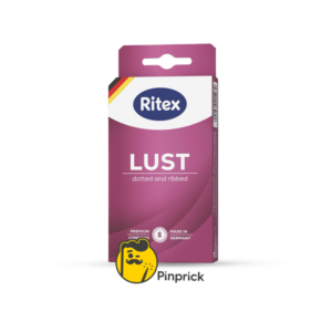 واقي ريتكس منقط ومضلع Ritex condom - Lust لزيادة المتعة لدى النساء - 8 قطع | صنع في ألمانيا 🇩🇪