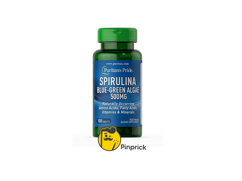 Spirulina سبيرولينا | PURITAN'S PRIDE® - 100 Tab - Blue-Green Algae 500mg