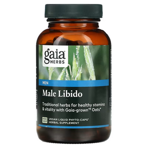Gaia Herbs Male Libido | Natural Performance Enhancement | 120 Capsules