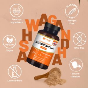 PH PROWISE Ashwagandha 1500mg 180 Vegan Tablets 6 Month Supply Pure High Strength Ashwagandha Root Extract Ashwagandha Supplement
