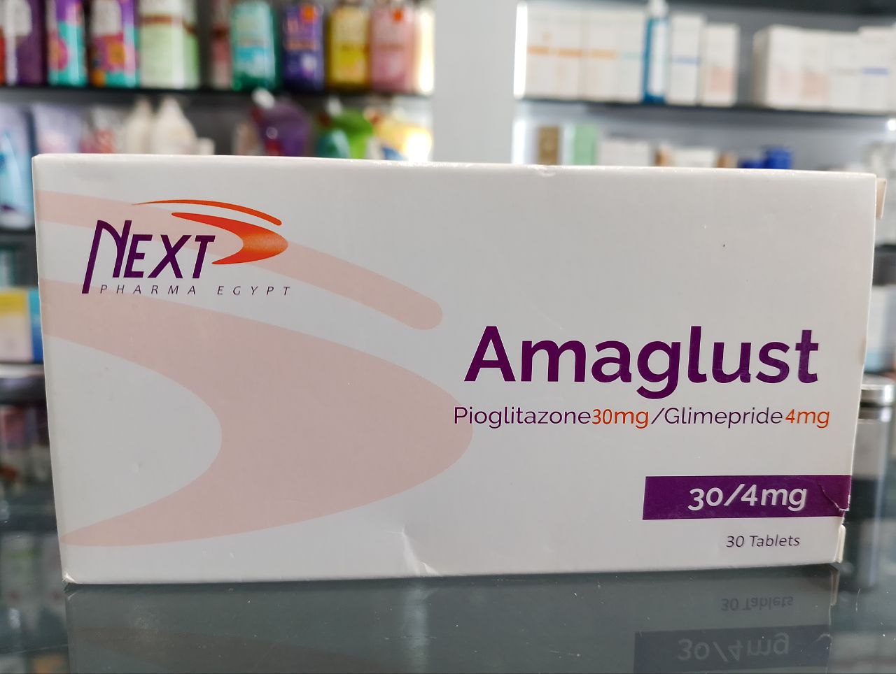 اماجلست أقراص فموية لعلاج السكر من النوع التاني 30/4 mg 30 قرص