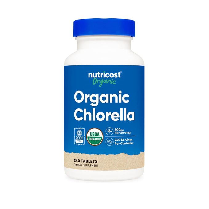 Nutricost Organic Chlorella, 500 mg, 240 Tablets