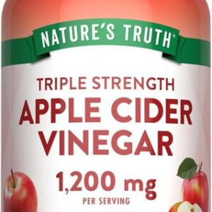 Multicolor Premium Apple Cider Vinegar Capsules 1200mg (60 Veggie Pills) – Extra Strength Digestive Support & Wellness Supplement – Vegan, Vegetarian, Non-GMO & Gluten-Free by Nature's Truth