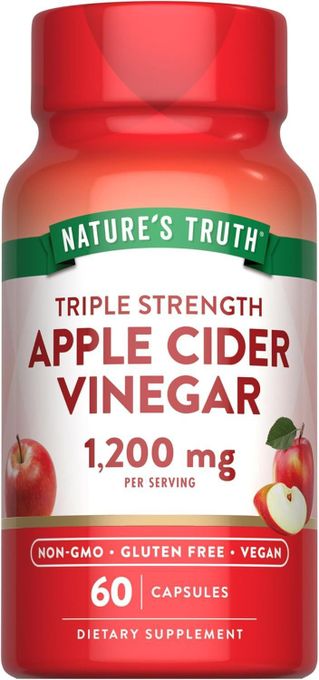 Multicolor Premium Apple Cider Vinegar Capsules 1200mg (60 Veggie Pills) – Extra Strength Digestive Support & Wellness Supplement – Vegan, Vegetarian, Non-GMO & Gluten-Free by Nature's Truth