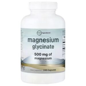 Microingredients جليسينات المغنيسيوم 500 ملغ، 240 كبسولة
