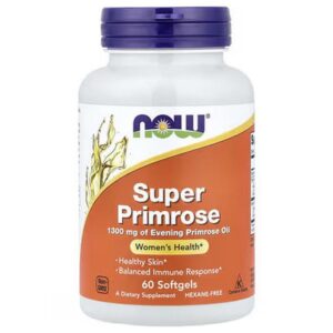 Now Food Super Primrose, Evening Primrose Oil, 1,300 mg, 60 Softgels