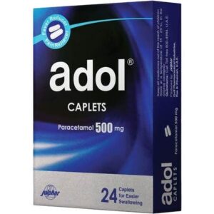ادول أقراص مسكن للآلام وخافض للحرارة 24 قرص 500 mg