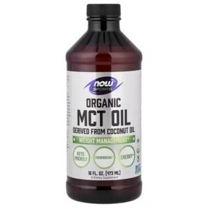 Now Sports Organic Medium Chain Triglyceride (MCT) Oil for Sports 473ml