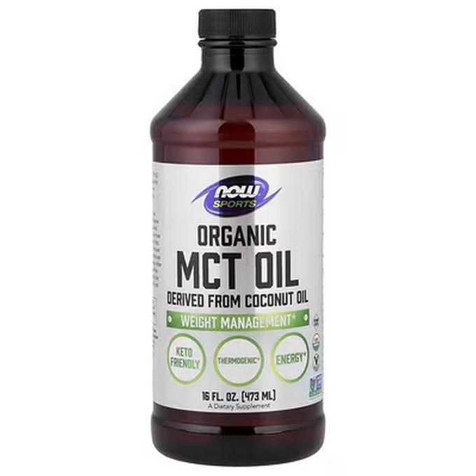 Now Sports Organic Medium Chain Triglyceride (MCT) Oil for Sports 473ml