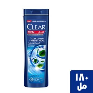 كلير شامبو للرجال مضاد للقشرة بالمنثول الرياضي المنعش مع النعناع المنعش 180 ملي
