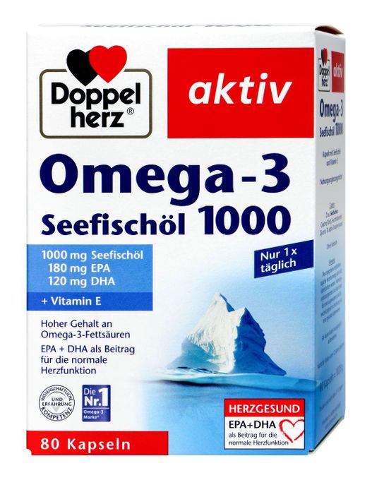 Doppelherz aktiv Omega-3 sea fish oil 1000 capsules 80 pieces