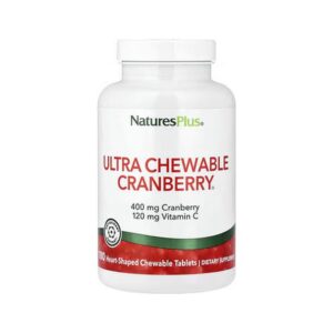 Nature'S Plus Ultra Chewable Cranberry Tablets, 180 Heart-Shaped Chewable Tablets