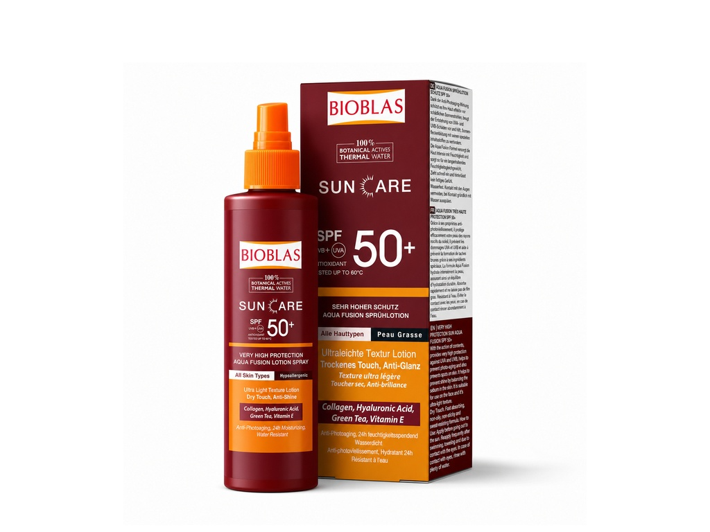 بيوبلاس صن كير حماية من أشعة الشمس Bioblas Suncare SPF50 Aqua Fusion
