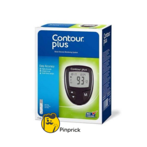 جهاز قياس سكر الدم Contour Plus™️ بدون أكواد عالي الدقة + عدد 5 شرايط تحليل