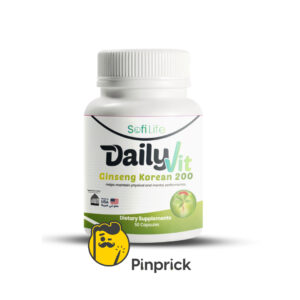 DailyVit Korean Ginseng 200 | جنسنج كوري للطاقة، التركيز، المناعة، والصحة الجنسية – 50 كبسولة – ®sofilife