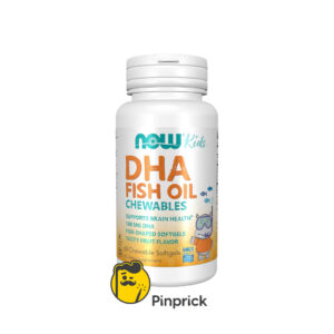 NOW Kids DHA Fish Oil Chewables – زيت السمك للأطفال بنكهة الفواكه - 60 كبسولة طرية قابلة للمضغ ®Now Foods