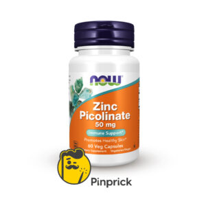 ZINC Picolinate 50mg | زنك - كبسولات نباتية 60- ®Now Foods