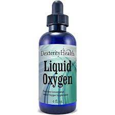 Dexterity Health Gotas de oxígeno líquido de 4 oz. Botella con gotero, vegana, totalmente natural y 100% estéril, mezcla patentada de compuestos ricos en oxígeno, gotas de oxígeno líquido estabilizadas