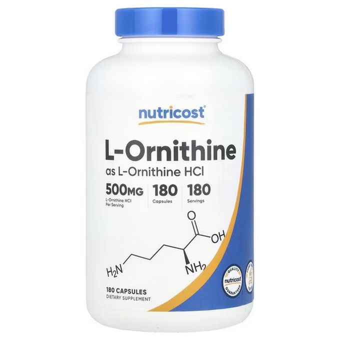 Nutricost L Ornithine 500 mg 180 Capsules