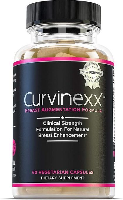 Curvinexx Breast Enhancement Formula for Natural Enlargement with Fenugreek Dong Quai 60 Capsules
