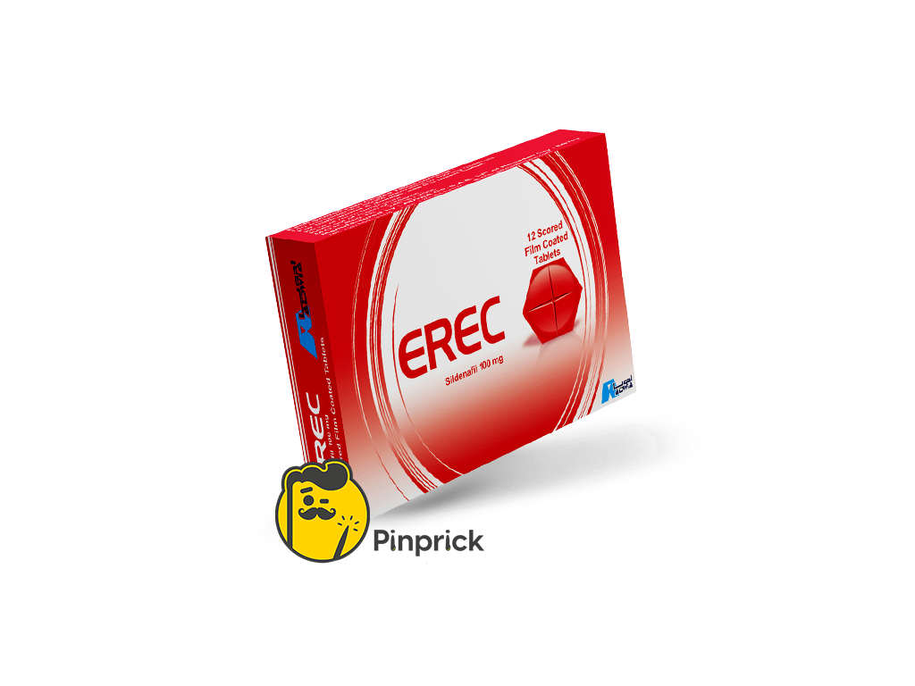 اريك Erec 100mg | لعلاج ضعف الانتصاب - 12 قرص