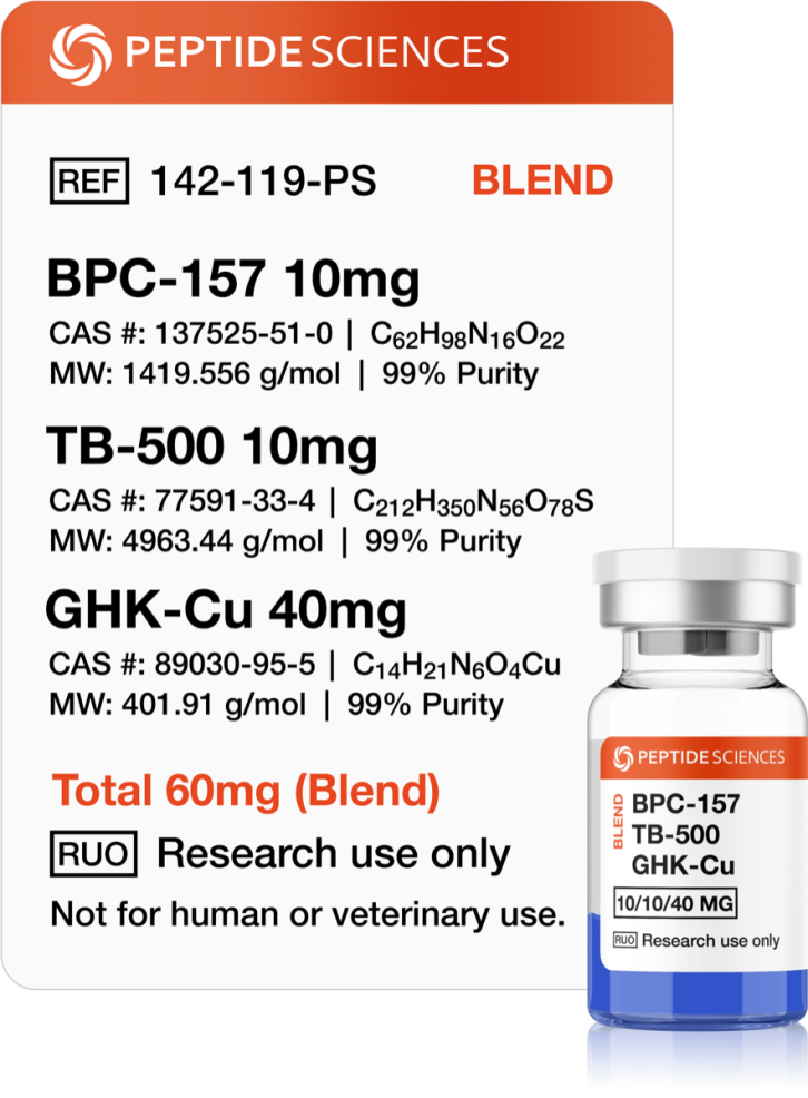 BPC-157, TB-500, GHK-Cu (Glow Blend) 60mg