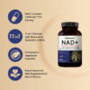 Nature Bell NAD+ 1,500mg Per Serving with resveratrol,hyaluronic acid ,CoQ10 , grape seed extract, turmeric root extract, quercetin, collagen peptides, 240 Veggie Capsules