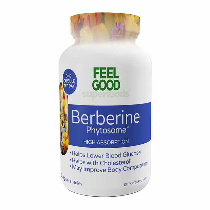 Feel Good Superfoods Berberine Phytosome 120 Vegan Capsules
