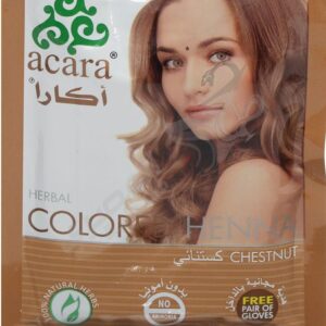 اكارا الحناء الملونة بالأعشاب الكستنائية 10 جم