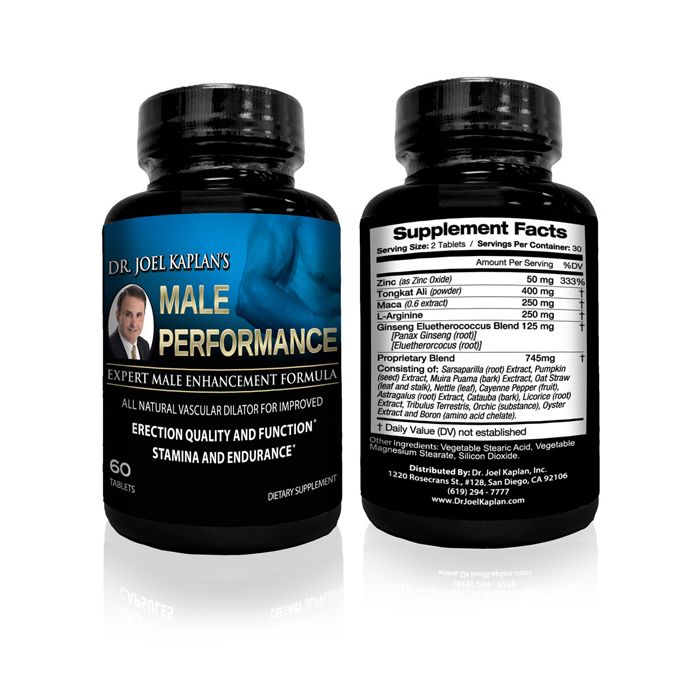 Dr.Joel Kaplan Male Performance (Erection Enhancer – Vascular Dilator)