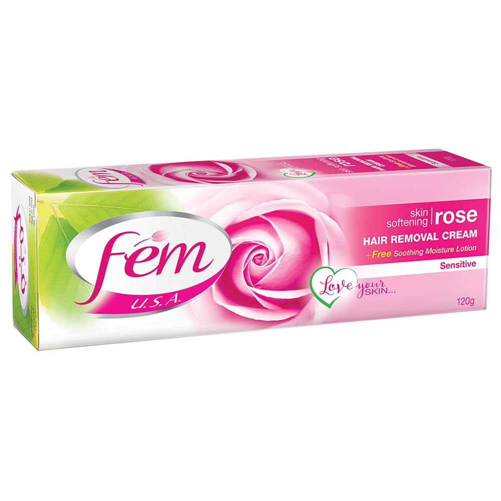 كريم إزالة الشعر من Fem للبشرة الحساسة Fem - Hair Removal Cream Rose90gm