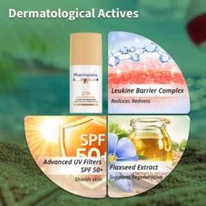 فارماسيريس فاونديشن إف فلويد حماية عالية من الشمس اس بي إف 50 تصحيحي درجة 01 آيفوري 30 ml